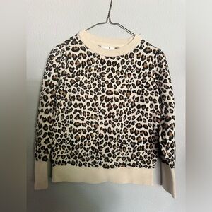 Gap kids leopard sweater - size small